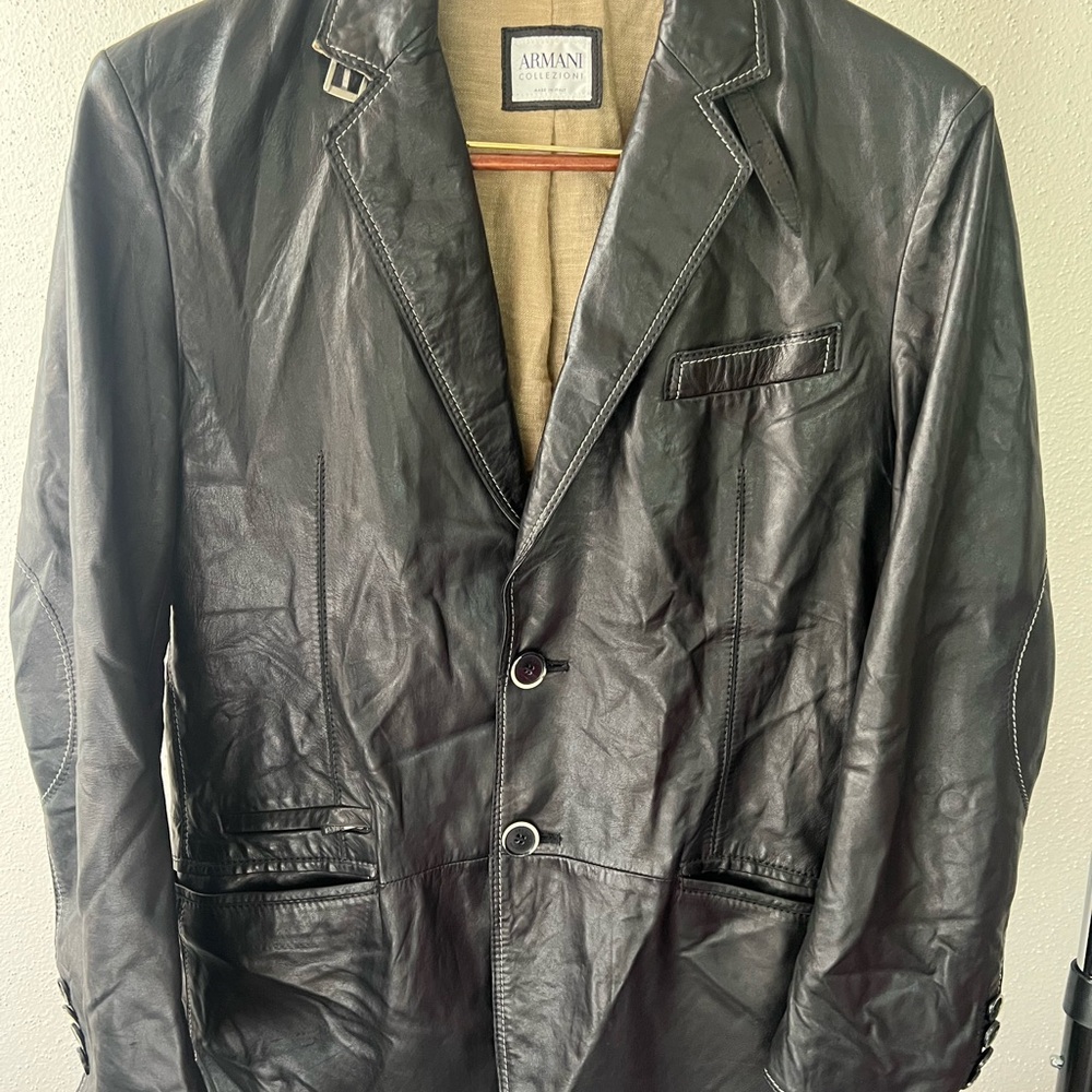 Armani Collezioni Beige Textured Fabric